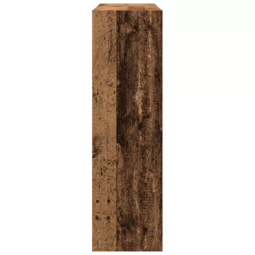  Könyves Szekrény/Szobaelválasztó - Rusztikus Fa - 100x30x103cm - Szerelt Fa