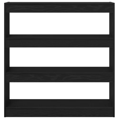  Könyvespolc/Szobaelválasztó Fekete tölgy 100x30x103cm Szerelt fa