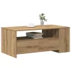  Dohányzóasztal - Kézműves tölgy - 102x55x43.5 cm - Mérnök fatömbből készült