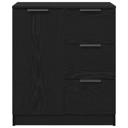  Fekete Tölgy oldalszekrény 60x30x70 cm Műanyagból készült