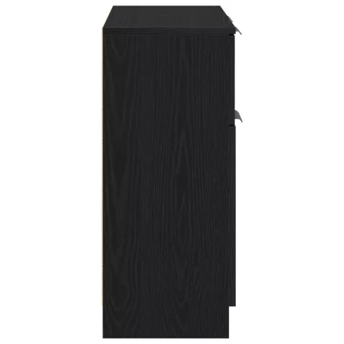  Fekete tölgy oldalaszekrény 60x30x70 cm Szerelt fa
