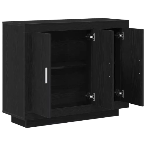  Fekete Tölgy oldalszekrény 92x35x75 cm Mérnök Fa