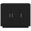  Fekete Tölgy oldalszekrény 92x35x75 cm Mérnök Fa