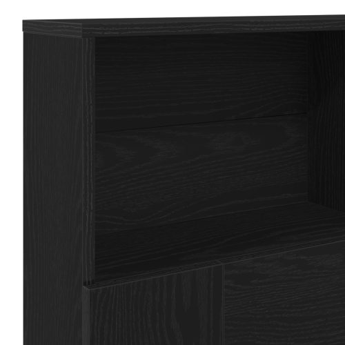  Fekete Tölgy Fejtámla Szekrény, 200 x 19 x 103,5 cm, Mérnöki Fa