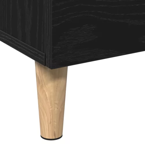  Fekete tölgy magas tároló szekrény, 70x31x115 cm, Mérnöki faforgácsból készült