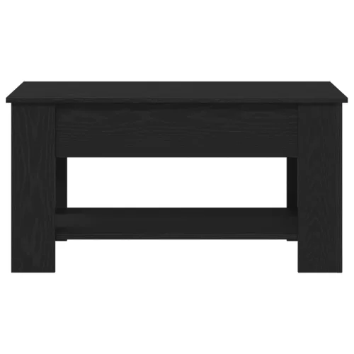  Fekete Tölgy Kávézóasztal - 101x49x52 cm Műanyagból készült