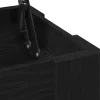  Fekete Tölgy Kávézóasztal - 101x49x52 cm Műanyagból készült