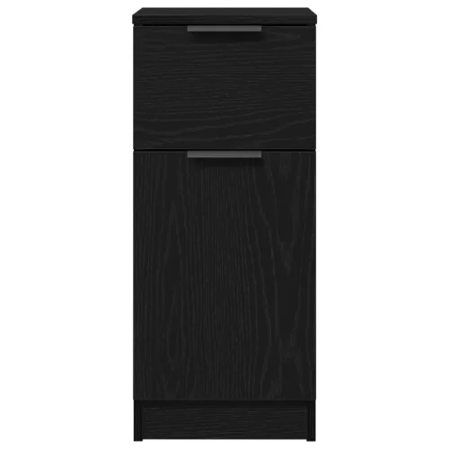  Fekete tölgy oldalszekrény 30x30x70 cm MDF