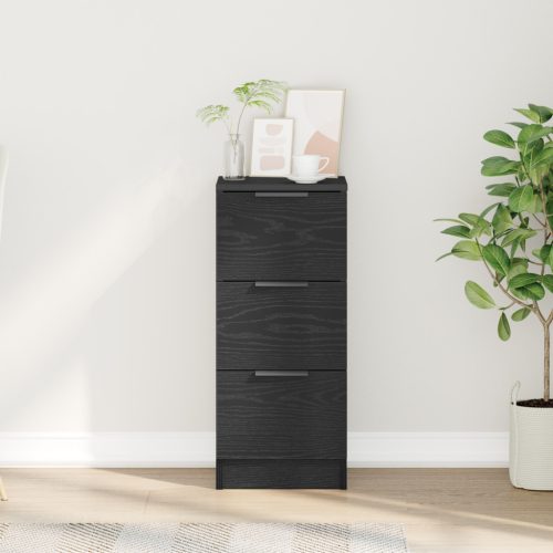  Fekete tölgy oldalpiece 30x30x70 cm Műgyantás fából készült