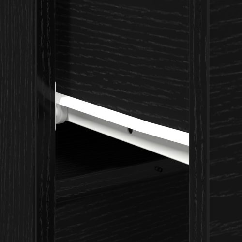  Fekete tölgy oldalpiece 30x30x70 cm Műgyantás fából készült