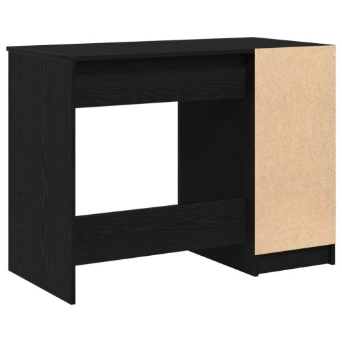  Fekete Tölgy Íróasztal - 100x50x75 cm - Mérnöki Fából Készült