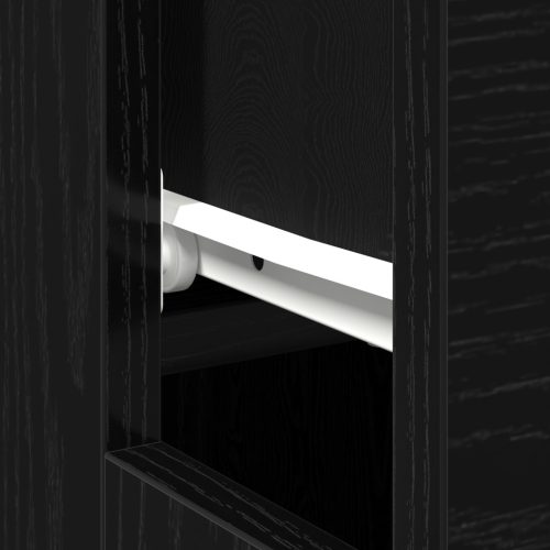  Fekete Tölgy Íróasztal - 100x50x75 cm - Mérnöki Fából Készült