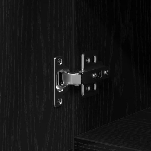  Fekete Tölgy Íróasztal - 100x50x75 cm - Mérnöki Fából Készült