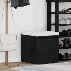  Fiókos Szekrény Fekete Tölgy 40,5x40x40 cm Műgyanta