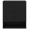  Fali Szekrény Fekete Tölgy 60x30x70 cm Mérnöki Fa