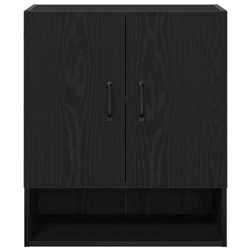  Fali Szekrény Fekete Tölgy 60x30x70 cm Mérnöki Fa