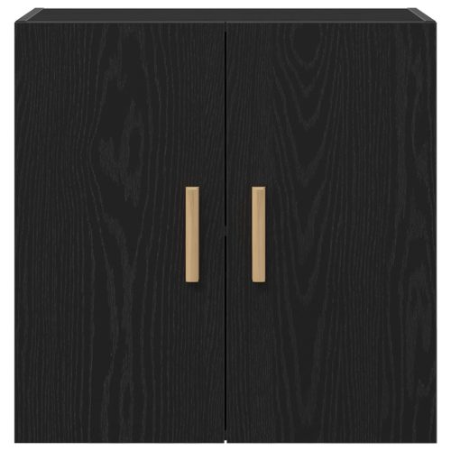  Fekete Áfonyás Fali Szekrény - 60x30x60 cm, Műszálas Fából Készült