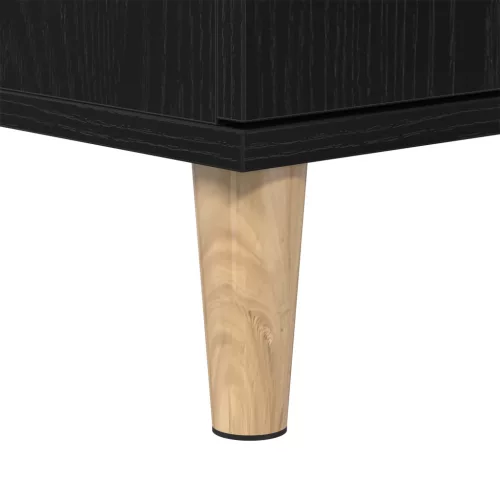  Fürdőszobai Szekrény Fekete Tölgy 30x30x190 cm Kevert Fa