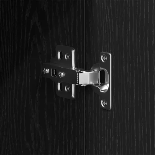  Fürdőszoba Szekrény Fekete Tölgy 30x30x190 cm Ragasztott Fa