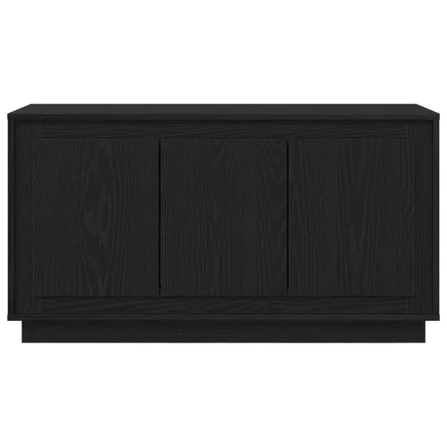  Oldalszekrény Fekete Tölgy 102x35x55 cm Mérnöki Fa