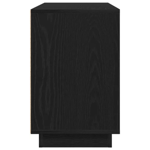  Oldalszekrény Fekete Tölgy 102x35x55 cm Mérnöki Fa