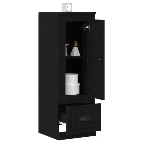  Magas szekrény Fekete Tölgy 36x35,5x103,5 cm Műanyag Fa