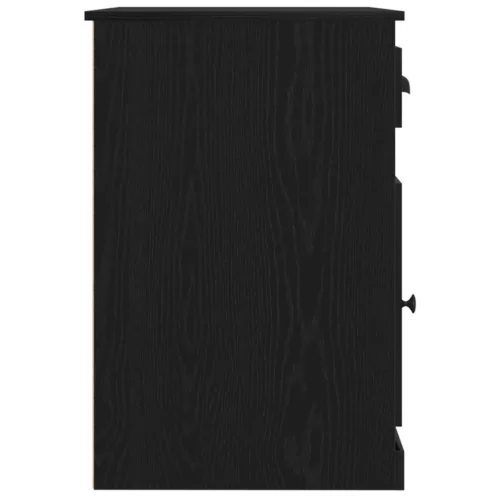  Tárolós Asztal Fekete tölgy 50x115x75 cm Forgácslap