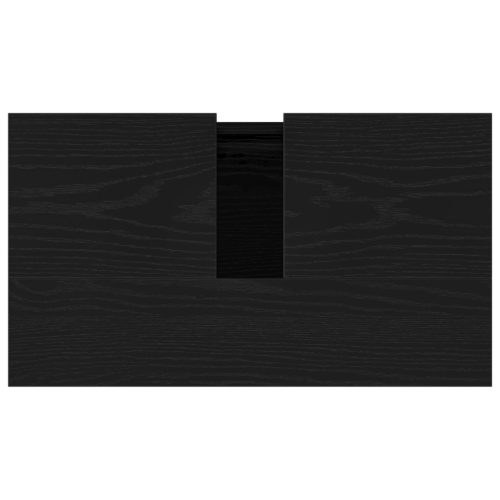  Fürdőszobai Mosdókagyló Szekrény Fekete Tölgy 58x33x60 cm Műgyanta