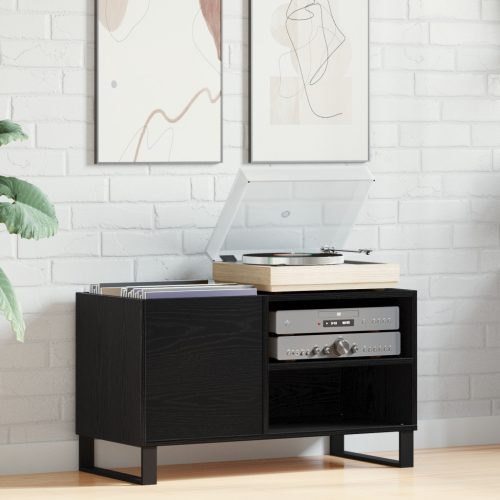  Rekord Szekrény Fekete Tölgy 84,5x38x48 cm Művelt Fa