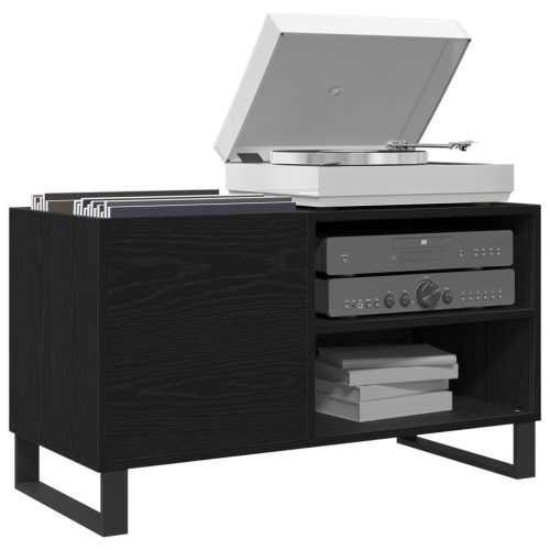  Rekord Szekrény Fekete Tölgy 84,5x38x48 cm Művelt Fa