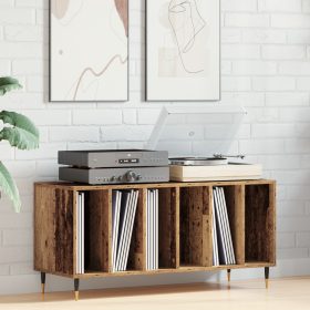  Rekeszes Szekrény Régi Fa 100x38x48 cm Műgyanta