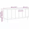  Hanglemez szekrény polcokkal Régi fa 100 x 38 x 48 cm Faanyag