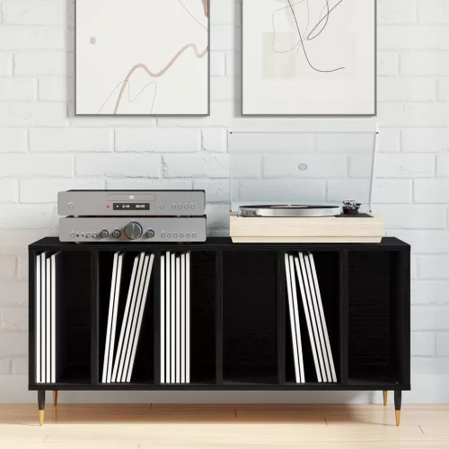  Rekord Szekrény Fekete Tölgy 100x38x48 cm Mérnök Fa