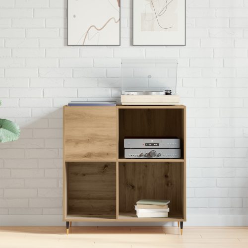  Rekeszes Szekrény Régi Fa 84,5x38x89 cm Műanyag Fa