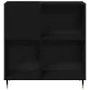  Rekeszszekrény Fekete Tölgy 84,5x38x89 cm Műgyanta