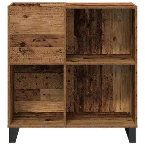  Hanglemez szekrény polcokkal Régi fa 84,5 x 38 x 89 cm Faanyag