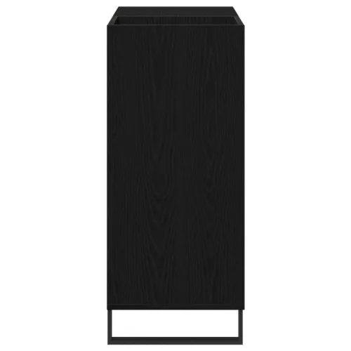  Rekordszekrény Fekete tölgy 84.5x38x90 cm Mérnöki faforgács