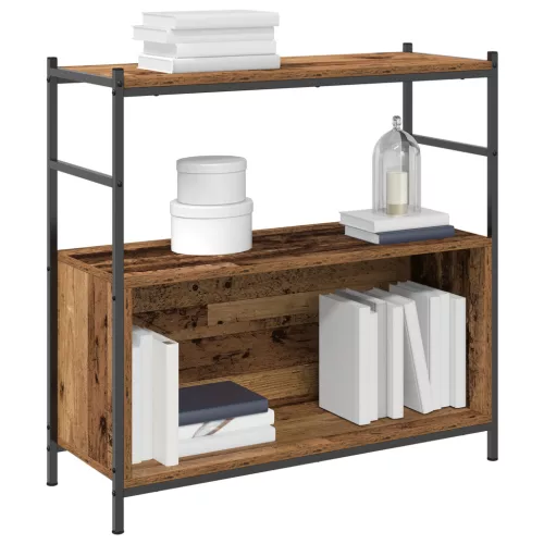  Könyvespolc Füstölt Tölgy 80x30x78,5 cm Műszaki Fa