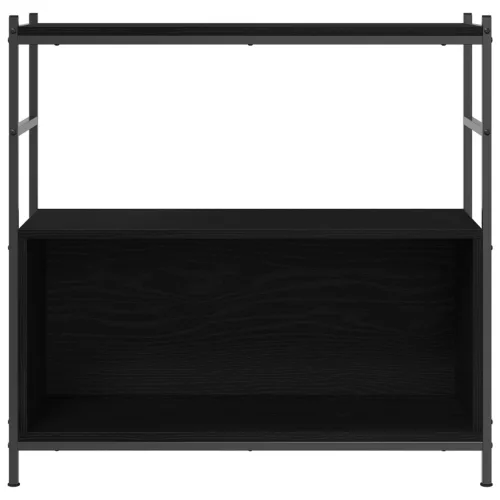  Könyvespolc Fekete Tölgy 80x30x78,5 cm Mérnöki Fa