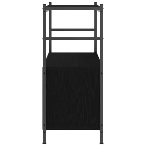  Könyvespolc Fekete Tölgy 80x30x78,5 cm Mérnöki Fa