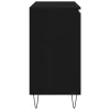  Oldalszekrény Fekete Tölgy 101,5x35x70 cm Műgyanta