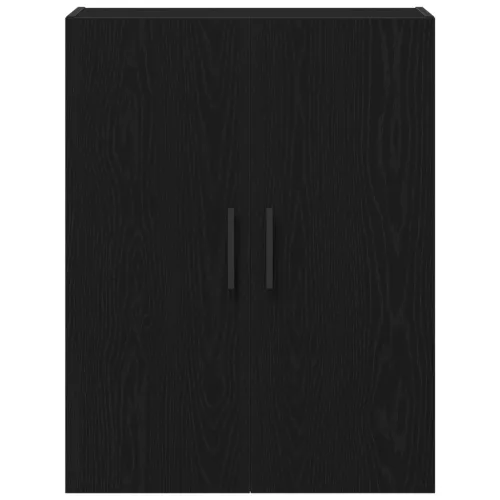  Fali Szekrény Fekete Tölgy 69,5x34x90 cm Mérnöki Fa
