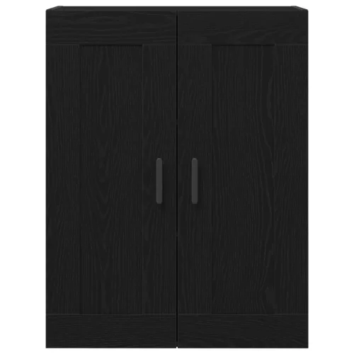  Magas szekrény Fekete Tölgy 69,5x34x90 cm Műgyanta