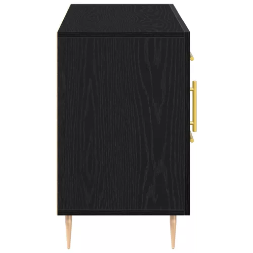  Fekete tölgyfa szekrény 100x36x60 cm Mérnöki fa