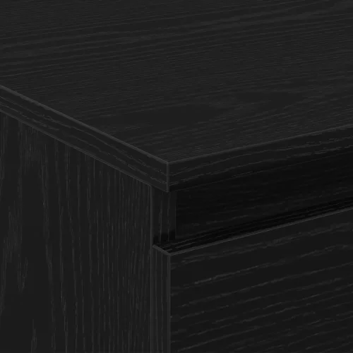  Fekete Tölgy Kávézó Asztal 90x50x36,5 cm Műszaki Fa