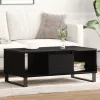  Fekete tölgy kávézóasztal 90x50x36,5 cm Készített fa