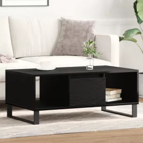  Fekete tölgy kávézóasztal 90x50x36,5 cm Készített fa