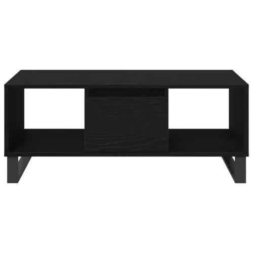  Fekete tölgy kávézóasztal 90x50x36,5 cm Készített fa
