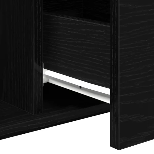  Fekete tölgy kávézóasztal 90x50x36,5 cm Készített fa