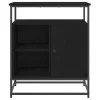  Szekrény Fekete Tölgy 69x35x80 cm Műanyag Fa és Acél